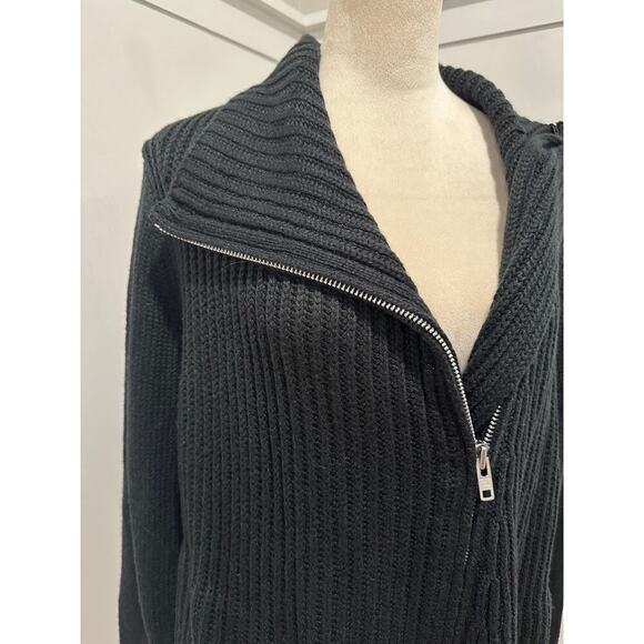 Helmut Lang Wool Blend Full Zip Cardigan Sweater - Picture 3 of 4